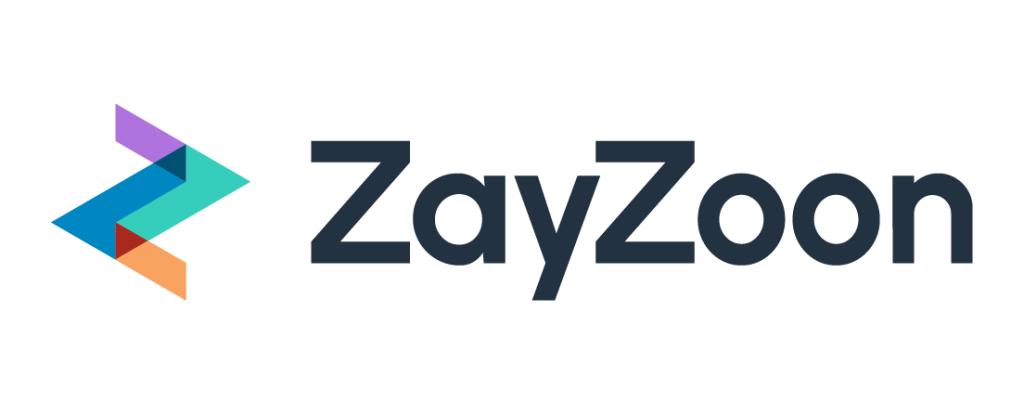 Logo of ZayZoon, a financial wellness platform offering early wage access, financial education, flexible payout options, and employee reward features.